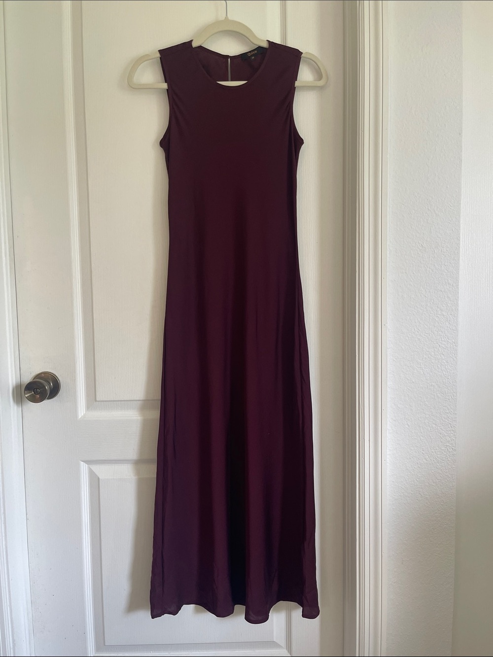 Quince Sleeveless Maxi Dress in Plum
